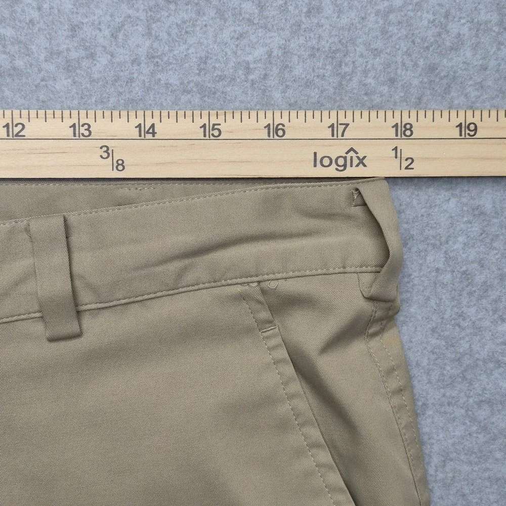 Nike Golf Dri-FIT Shorts Mens 34 Beige Tan Flat Front Stretch Lightweight